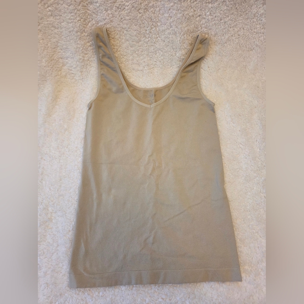 NWOT- J Crew Beige Spanx Under Tank Top - Size Small